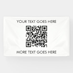 Moderner, Beruflicher QR-Code Banner