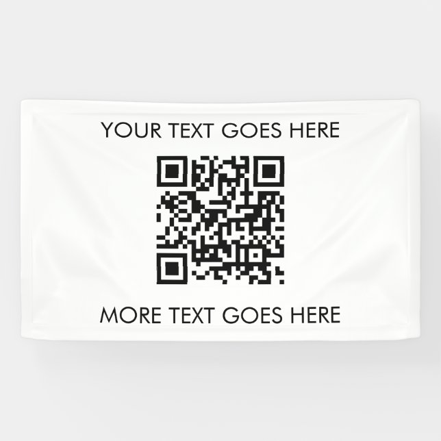 Moderner, Beruflicher QR-Code Banner (Horizontal)