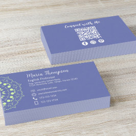 Moderner Beruflicher QR-Code für Social Media Visitenkarte