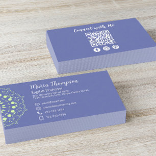 Moderner Beruflicher QR-Code für Social Media Visitenkarte
