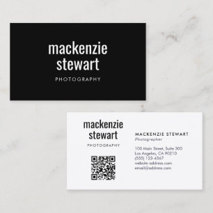 Moderner Beruflicher QR-Code Visitenkarte