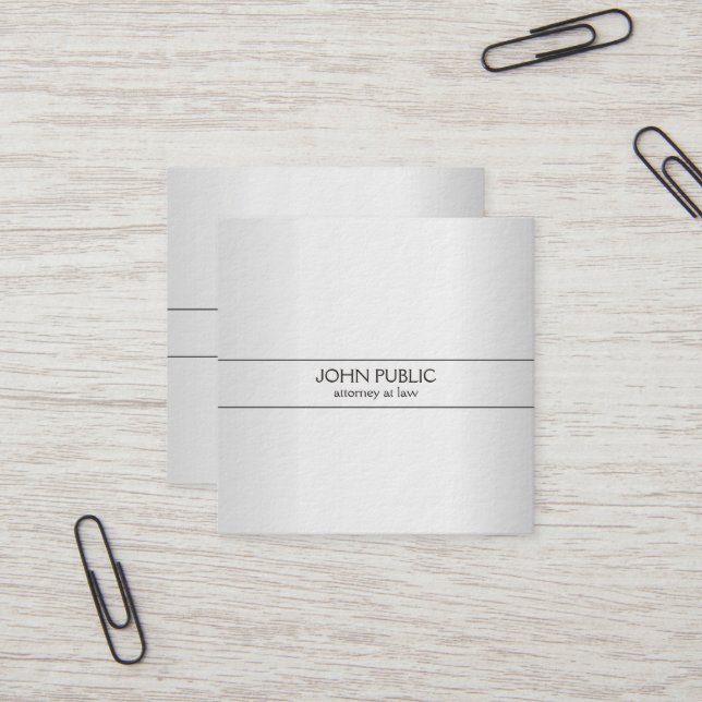 Moderner beruflicher quadratische visitenkarte (Vorderseite/Rückseite Beispiel)