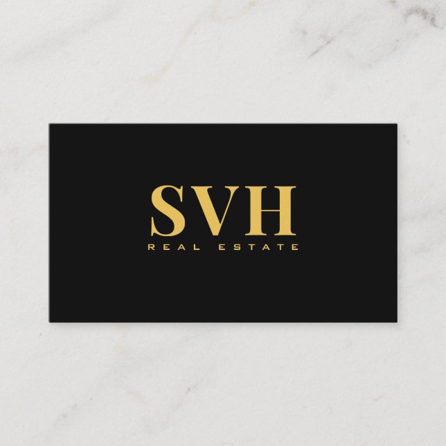 Moderner Beruflicher Real Anwesen Broker Agent Visitenkarte (Vorderseite)