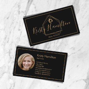 Moderner Beruflicher Real Anwesen Realtor Foto hin Visitenkarte