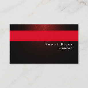 Moderner Beruflicher Red Brown Consultant Manager Visitenkarte
