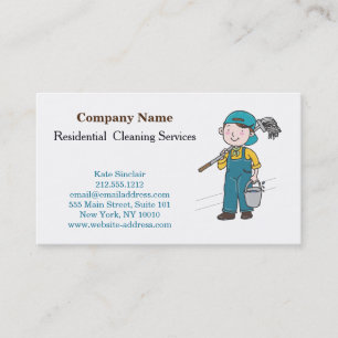 Moderner Beruflicher Reinigungsservice Visitenkarte