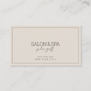 Moderner Beruflicher Salon & Wellness-Center Visitenkarte