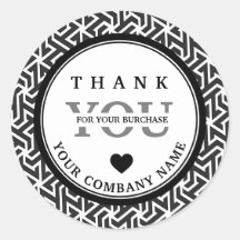 Moderner Beruflicher Schwarz-weißer Aufkleber