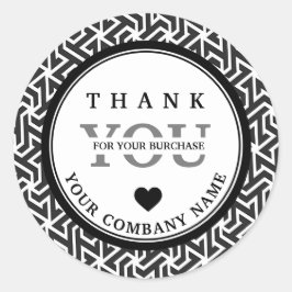 Moderner Beruflicher Schwarz-weißer Aufkleber