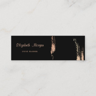 Moderner Beruflicher Stylish Simple,Brush Stroke Mini Visitenkarte