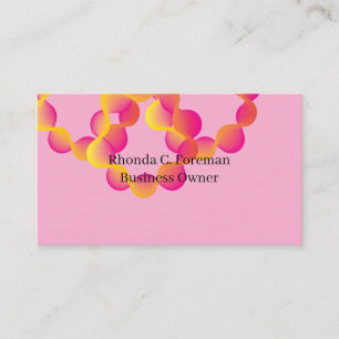 Moderner Beruflicher Unternehmensberater Rosa Visitenkarte