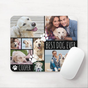 Moderner BEST DOG JE 8 Fotos Personalisiert Mousepad