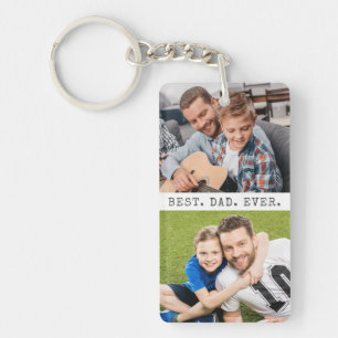 Moderner BEST VATER EVA 2 Fotos Personalisiert Schlüsselanhänger