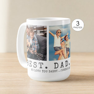 Moderner BEST VATER EVA 3 Fotos Personalisiert Kaffeetasse