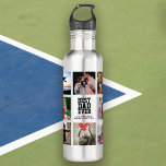 Moderner BEST VATER je Foto Collage Cool Edelstahlflasche<br><div class="desc">Modernes,  personalisiertes Instagram Foto sammelt eine Wasserflasche für den BEST VATER EVER. Perfektes Geschenk für den Vatertag oder einen phantastischen Urlaub / Geburtstagsgeschenk. Er wird seine Lieblings-Leute überall herumtragen,  wohin er auch geht!</div>