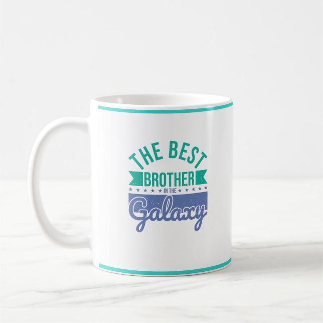 Moderner Bester Bruder in der Galaxy Quote Tasse (Links)