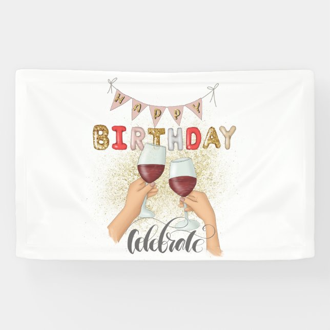 Moderner bester Tag je Geburtstag Banner (Horizontal)