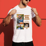 Moderner bester Vater je 3 Foto Collage Vatertag T-Shirt<br><div class="desc">Moderner bester Vater je 3 Foto Collage Vatertag T - Shirt. Dieser T - Shirt hat 3 Fotos,  moderne und trendige,  fette Typografie,  Namen und Jahr. Fügen Sie Ihre Namen,  3 Fotos und das Jahr.</div>