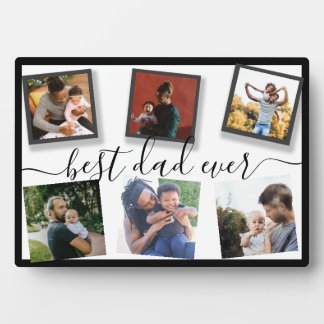 Moderner bester Vater je 6 Foto Instagram Collage Fotoplatte