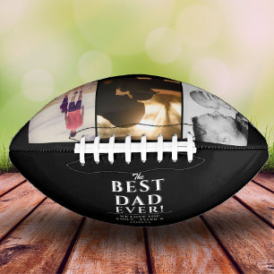 Moderner bester Vater je Vater Tag 3 Foto Schwarz Football