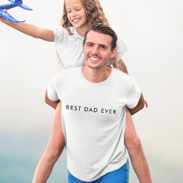 Moderner Bester Vater je Vatertag B & W | Prämie T-Shirt