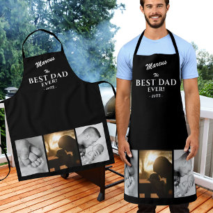 Moderner Bester Vater je Vatertag Keepake 3 Foto Schürze