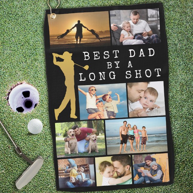 Moderner BESTER VATER VON LONG SHOT 9 Fotomaterial Golfhandtuch (Von Creator hochgeladen)