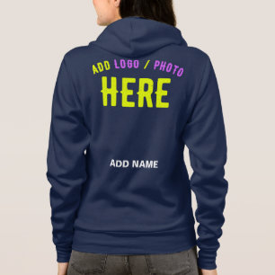 MODERNER BLAU MIT STYLISTISCHER MARKENBEZEICHNUNG HOODIE