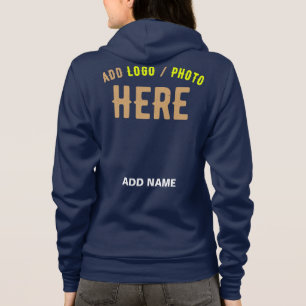 MODERNER BLAU MIT STYLISTISCHER MARKENBEZEICHNUNG HOODIE