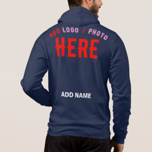 MODERNER BLAU MIT STYLISTISCHER MARKENBEZEICHNUNG HOODIE