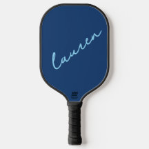 Moderner blauer Schriftname 
