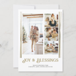Moderner Block 4 Foto Weihnachten Personalisiert