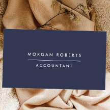 Moderner Blue Accountant oder Beruflicher