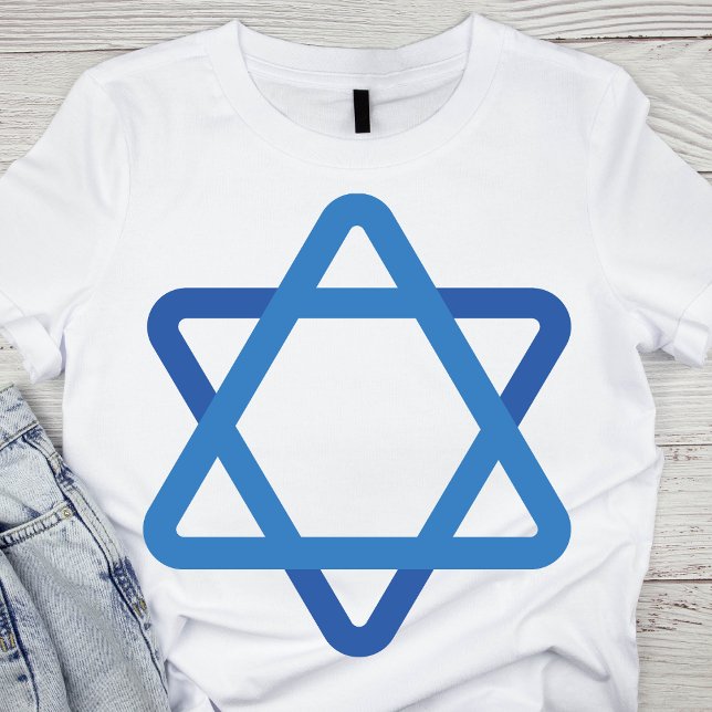 Moderner Blue Star von David T-Shirt (Von Creator hochgeladen)