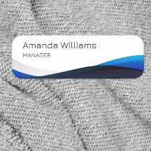 Moderner Blue Swirl Mitarbeiter