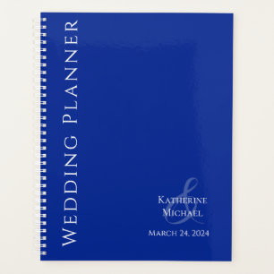 Moderner Blue-White-Wedding-Planer Planer