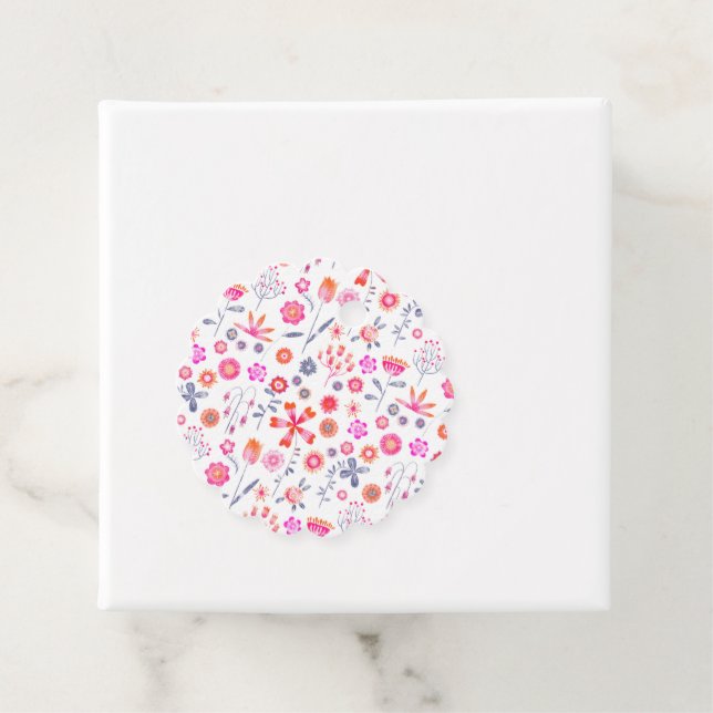 Moderner Blumengarten Geschenkanhänger (Beispiel)