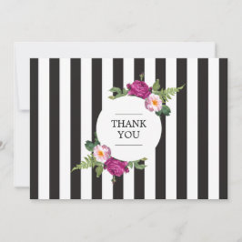 Moderner Blumenstrauß Vielen Dank Mitteilungskarte