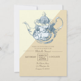 Moderner Blush Teapot | Brautparty Tee Party Einladung