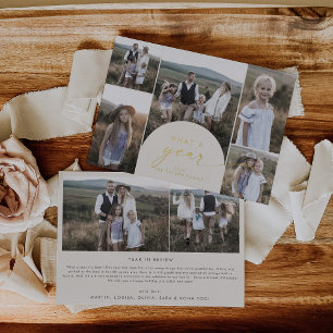 Moderner Bogen   Creme Foam Multi Foto Was für ein Folien Feiertagskarte