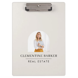 Moderner Bogenfoto Geschäftsbranding Klemmbrett