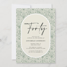 Moderner böhmisch-marokkanischer Geburtstag Einladung