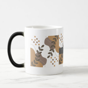 Moderner Boho Keramik Kaffee & Tee Cup Verwandlungstasse