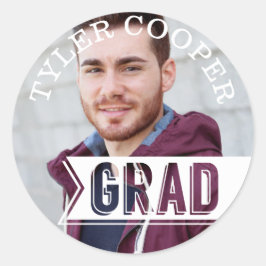 Moderner BOLD Circle Abschluss Class Umschlag Aufk Runder Aufkleber