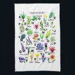 Moderner botanischer Alphabet Blumengarten Geschirrtuch<br><div class="desc">Dieses moderne botanische,  blumengeschmückte Küchentuch aus ABC-Alphabet mit Hauptstadt-Buchstaben ist ein perfektes Geschenk! Ideal für Pflanze,  Garten,  Wald oder Naturliebhaber.</div>