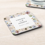 Moderner Botanischer Blumenzwiebelwettbewerb Unter Getränkeuntersetzer<br><div class="desc">Schützen Sie Ihre Oberflächen stilvoll mit diesen maßgeschneiderten Hochzeitsfloralen, mit einem schicken, boho-inspiriert Design von handbemalten Aquarellfloralen in cremigem Elfenbein, Salbei, Bordeaux und staubblauem Blau. Das zarte Blumenmuster verleiht Ihrem Empfang eine Touch der Eleganz, während das hochwertige Material die Haltbarkeit gewährleistet. Diese praktischen und schönen Untersetzer sind perfekt für Cocktailstunden...</div>