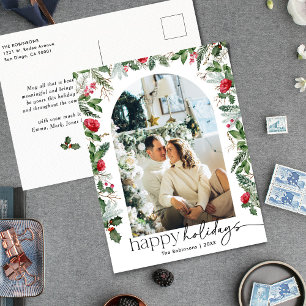 Moderner botanischer Foliage Foto 1 Postkarte