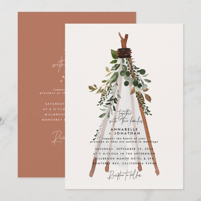 Moderner botanischer Garten mit böhmischen Teppich (Vorne/Hinten)