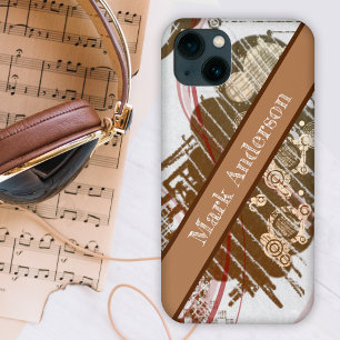 Moderner Braun-Stil Case-Mate iPhone Hülle
