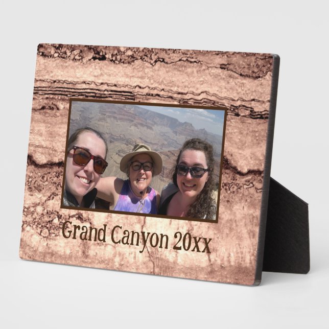 Moderner brauner beige Sepa verbrannter orangerer  Fotoplatte (Seite)